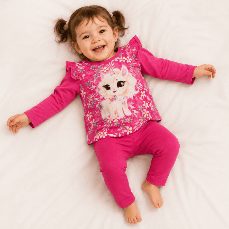 Polera manga larga fucsia