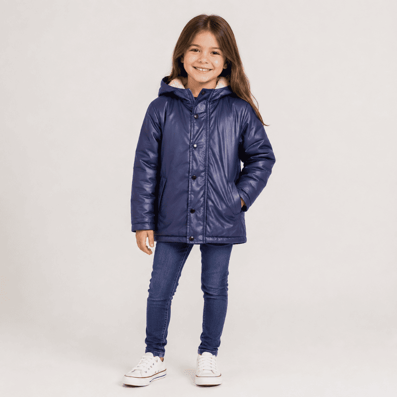 Impermeable azul
