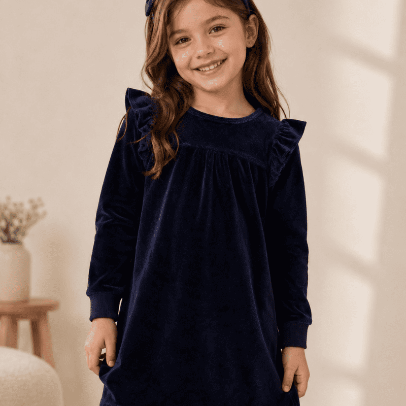 Vestido mangas largas